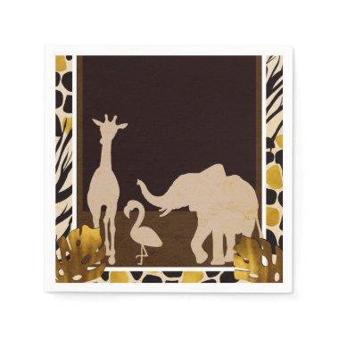 Safari Animals Zoo Birthday Party Napkins