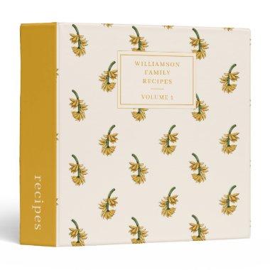 Safari Bananas Yellow Personalized Recipe Cookbook 3 Ring Binder
