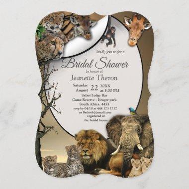Safari Outdoor Bridal Shower Invitations