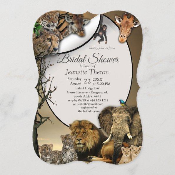 Safari Outdoor Bridal Shower Invitations