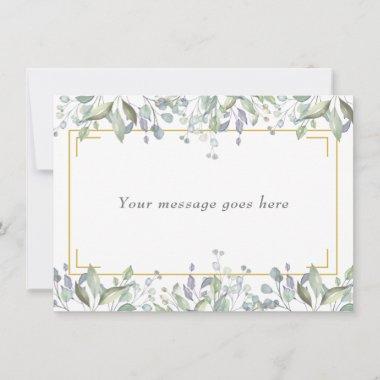 Sage and Lilac Pasture Your Message Invitations