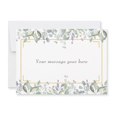 Sage and Lilac Pasture Your Message Invitations