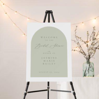 Sage Arch Bridal Shower Party Welcome Sign