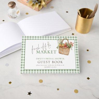 Sage Gingham Fresh off the Market  Guest Book