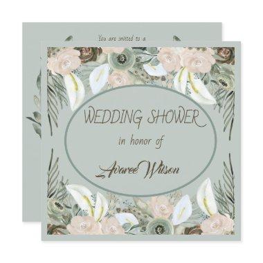 Sage Green and Vanilla Cream Shower