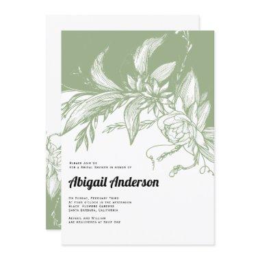 Sage green and white flowers wedding