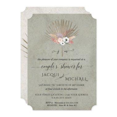 Sage Green BOHO Floral Pampas Couples Shower