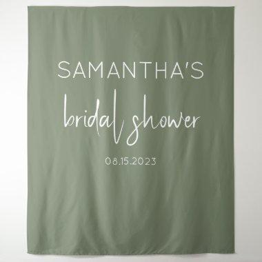 Sage Green Bridal Shower Backdrop