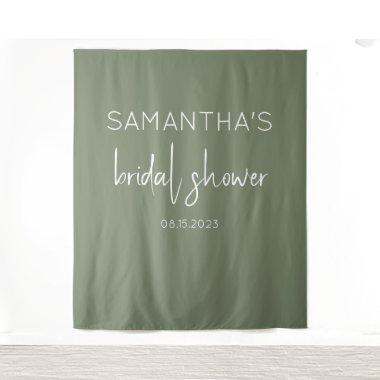 Sage Green Bridal Shower Backdrop