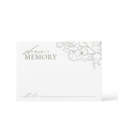 Sage Green elegant floral share a memory
