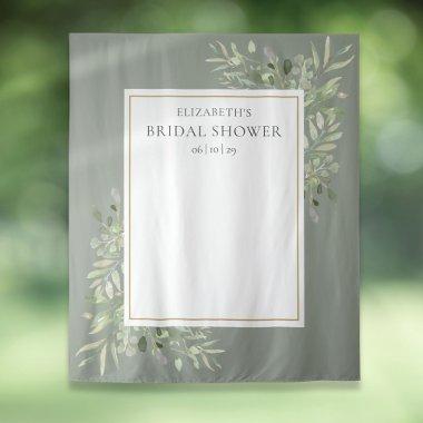 Sage Green Foliage  Photo Backdrop