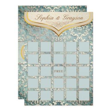 Sage Green Glimmer Damask  Game