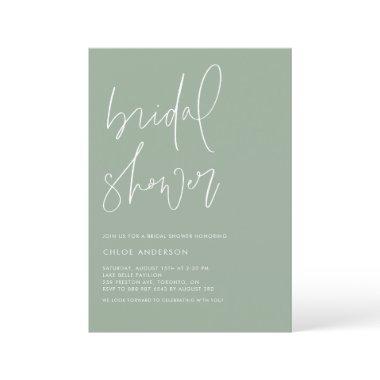 Sage Green Handwritten Script