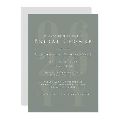 Sage Green Minimalist Bold Type