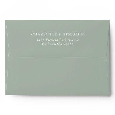 Sage Green Modern Custom Wedding 5.2.25 Envelope