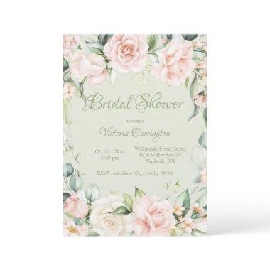 Sage Green & Pink Floral Elegant