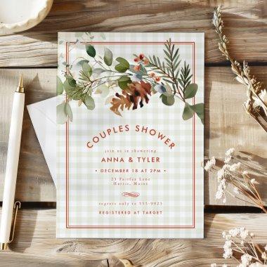 Sage Green Red Christmas Couples