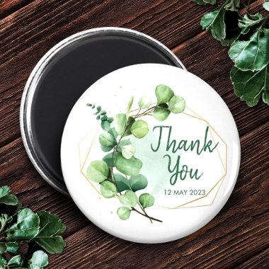 Sage green simple elegant greenery bridal shower magnet