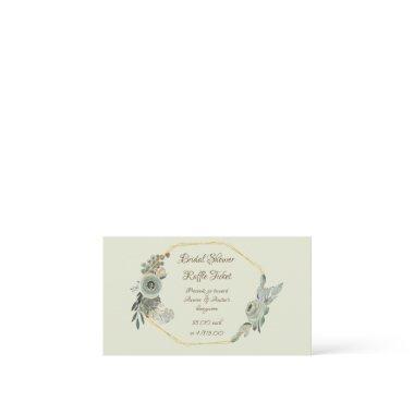 Sage Green Watercolor  Raffle Tickets Enclosure
