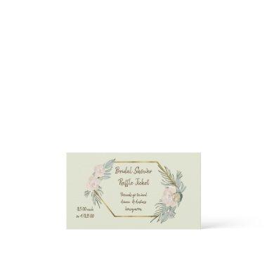 Sage Green Watercolor  Raffle Tickets Enclosure