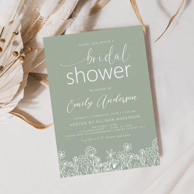 Sage Green Wildflower  Flyer