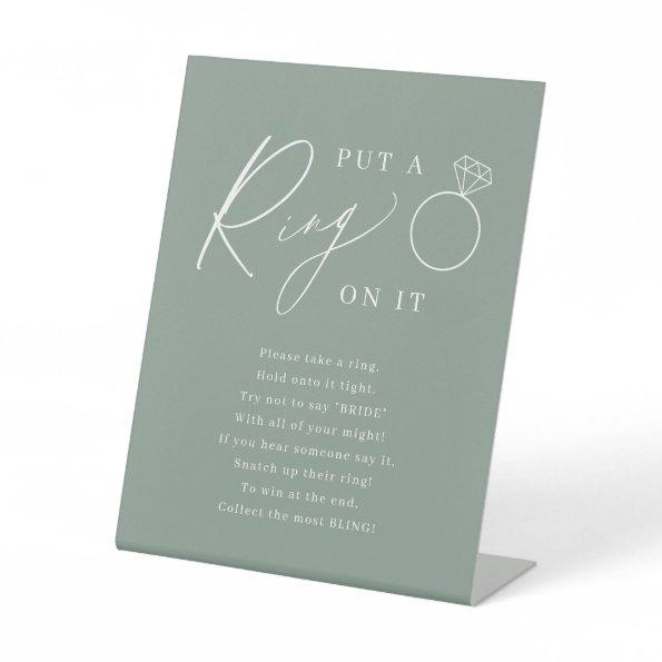 Sage script put a ring on it  game pedestal sign