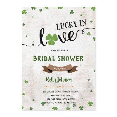 Saint Patricks day lucky in love Invitations