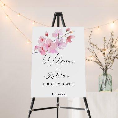 Sakura - bridal shower welcome foam board