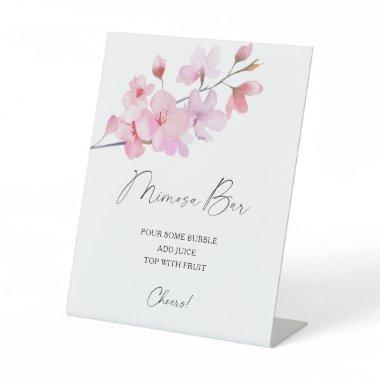 Sakura elegant - mimosa bar pedestal sign