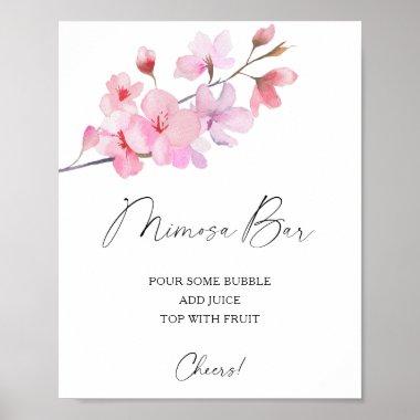 Sakura elegant - mimosa bar poster