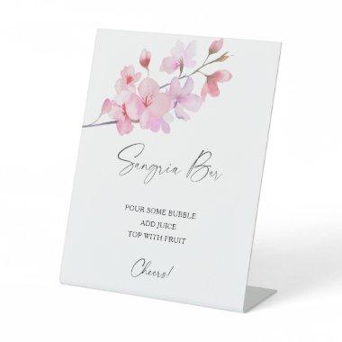 Sakura elegant - sangria bar pedestal sign