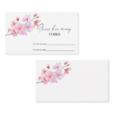 Sakura - guess how many corks bridal game enclosure