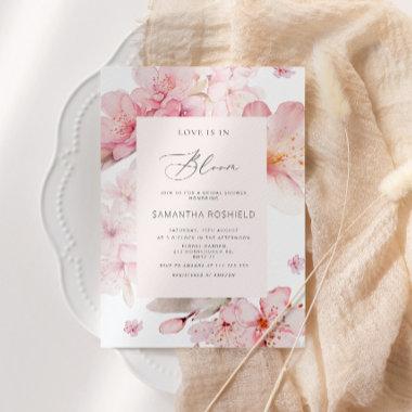 Sakura Love is in bloom bridal shower Invitations