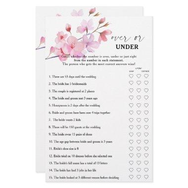 Sakura - Over or under  game