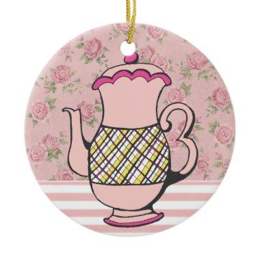 Sale! Tea Time Ceramic Ornament