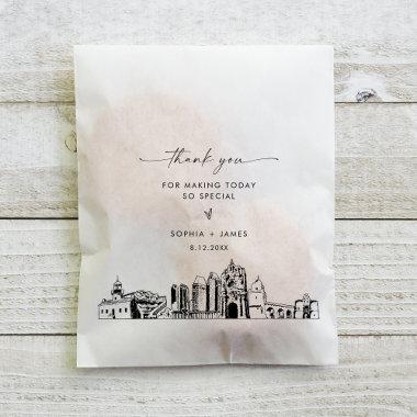 San Diego Skyline Wedding Thank You Favor Bags