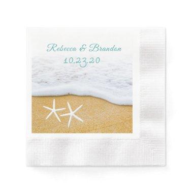 Sand n Surf Starfish Wedding Shower Custom Napkins