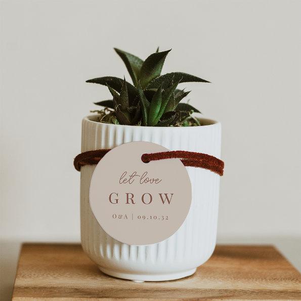 Sand & Rust | Let Love Grow Plant or Seed Favor Tags
