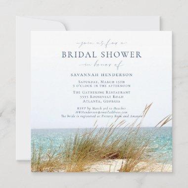 Sandy Beach Bridal Shower Invitations