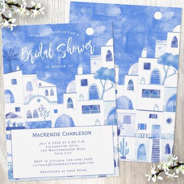 Santorini Bridal Shower Invitations