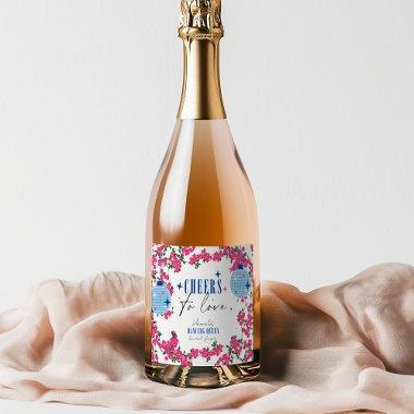 Santorini Musical Bougainvillea  Sparkling Wine Label