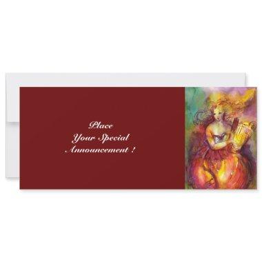 SAPHO , bright red yellow green Invitations