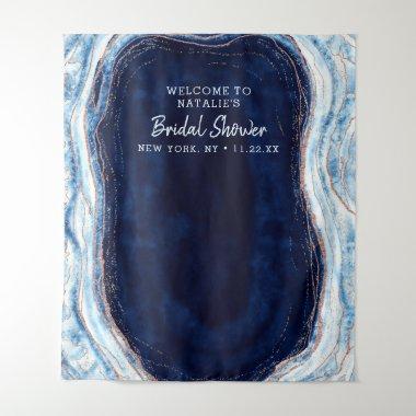 Sapphire Blue Geode Shower Photo Prop Backdrop