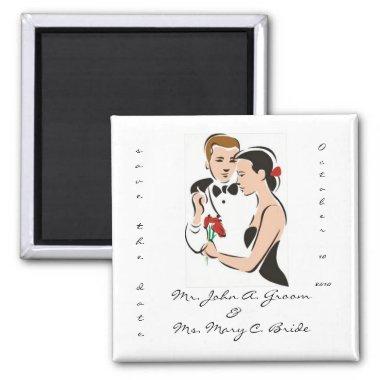 Save the Date Customizable Wedding Magnet