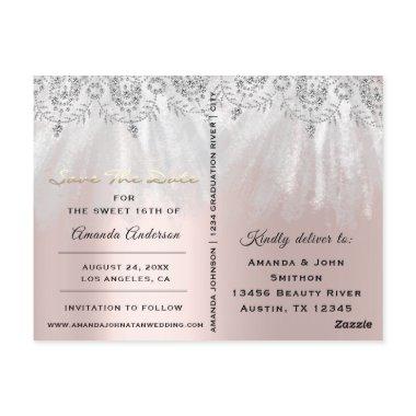 Save The Date Photo Gray 16th 15th  Post