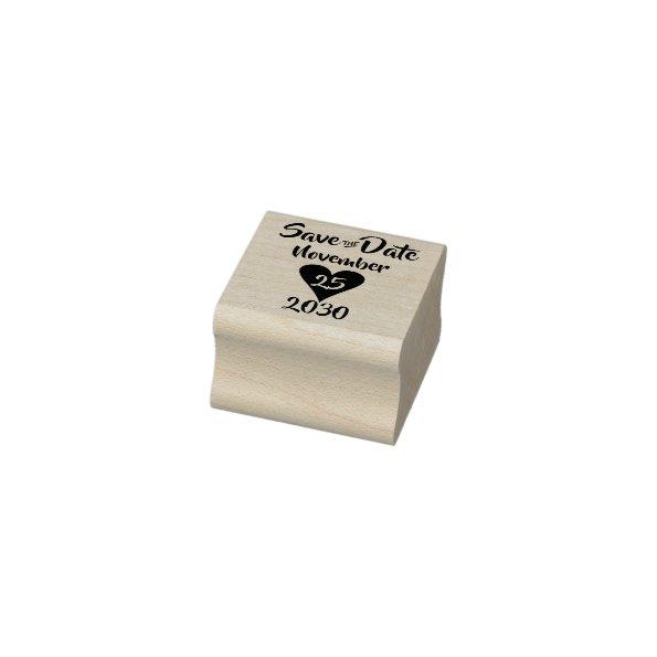 Save the Date Rubber Stamp