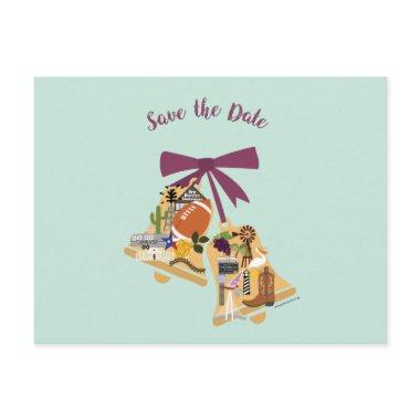 Save the Date Texas Wedding Bells PostInvitations