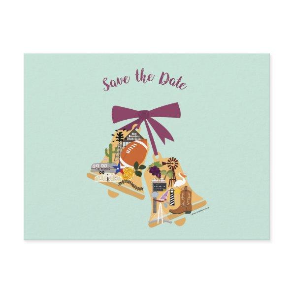 Save the Date Texas Wedding Bells Post