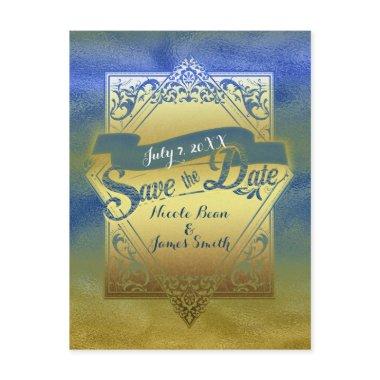 Save The Date Vintage Beach Elegant Engagement Post