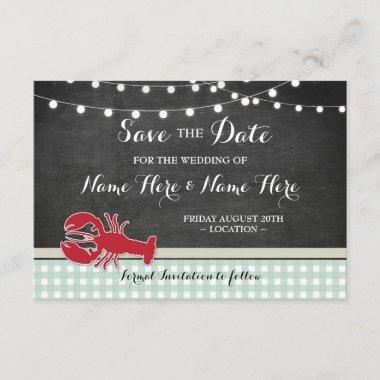 Save The Date Wedding Crawfish Boil Lobster Invite